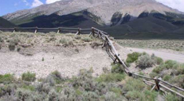 Mt. Borah Earthquake fault line is still readily visible today, almost 30 years later ... the Smiths used a concrete flume to convey water from Rock Creek to the ranch. The earthquake destroyed the flume near the fault line, causing the Smiths to convert to an underground pipeline and sprinkler irrigation